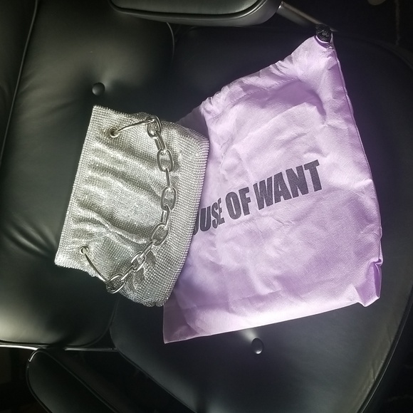 House of want Chill Framed Clutch in diamante - Picture 7 of 7